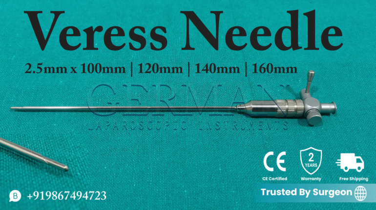German-Quality Veress Needle 2.5mm Reusable CE Certified | Autoclavable Laparoscopic Insufflation Needle Manufacturer Mumbai